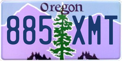 OR license plate 885XMT