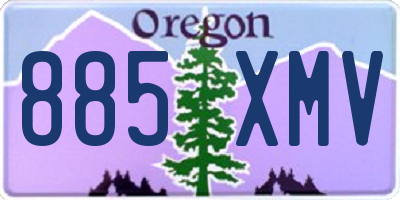 OR license plate 885XMV