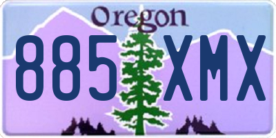 OR license plate 885XMX