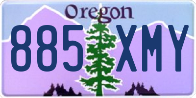 OR license plate 885XMY