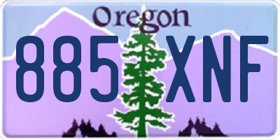OR license plate 885XNF