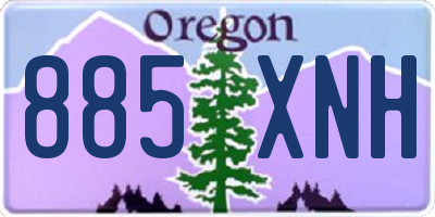OR license plate 885XNH