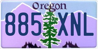 OR license plate 885XNL