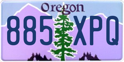 OR license plate 885XPQ