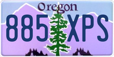 OR license plate 885XPS