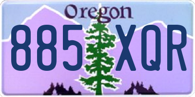 OR license plate 885XQR