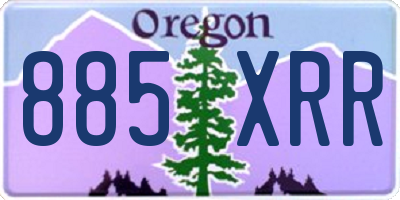 OR license plate 885XRR