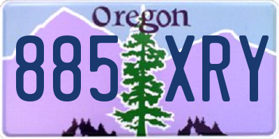 OR license plate 885XRY
