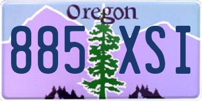 OR license plate 885XSI