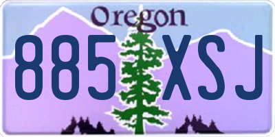 OR license plate 885XSJ