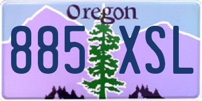 OR license plate 885XSL