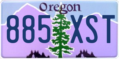 OR license plate 885XST