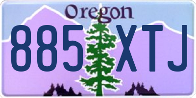 OR license plate 885XTJ