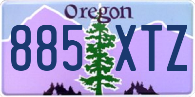 OR license plate 885XTZ