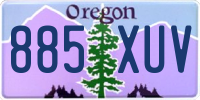 OR license plate 885XUV