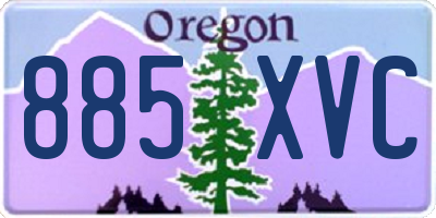 OR license plate 885XVC