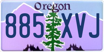OR license plate 885XVJ