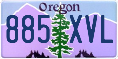 OR license plate 885XVL
