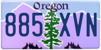 OR license plate 885XVN