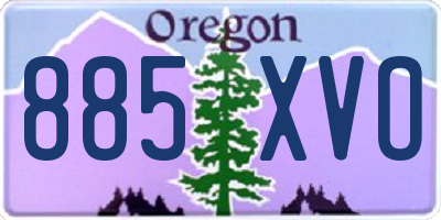 OR license plate 885XVO