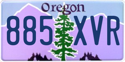 OR license plate 885XVR