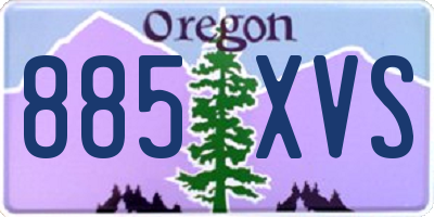 OR license plate 885XVS