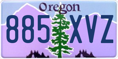 OR license plate 885XVZ