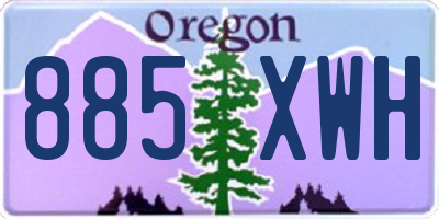 OR license plate 885XWH