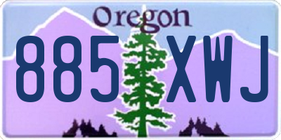 OR license plate 885XWJ