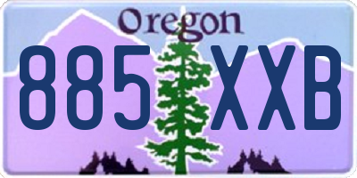 OR license plate 885XXB