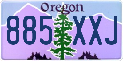 OR license plate 885XXJ