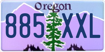 OR license plate 885XXL