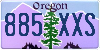 OR license plate 885XXS