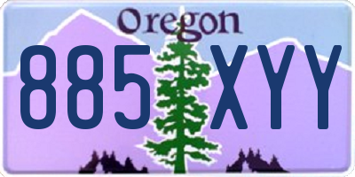 OR license plate 885XYY