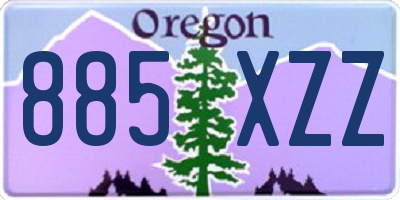 OR license plate 885XZZ