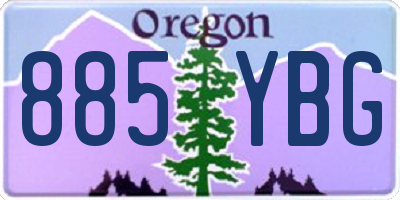 OR license plate 885YBG