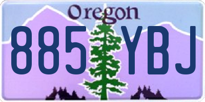 OR license plate 885YBJ