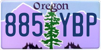 OR license plate 885YBP