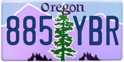 OR license plate 885YBR