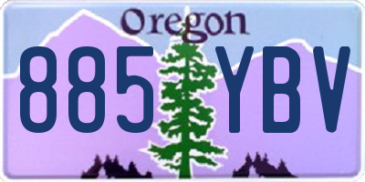 OR license plate 885YBV