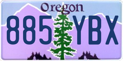 OR license plate 885YBX
