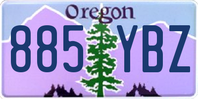 OR license plate 885YBZ