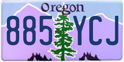 OR license plate 885YCJ