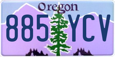 OR license plate 885YCV