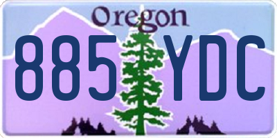 OR license plate 885YDC
