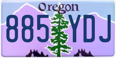 OR license plate 885YDJ