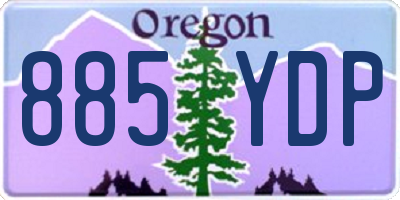OR license plate 885YDP