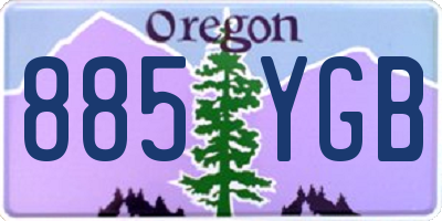 OR license plate 885YGB