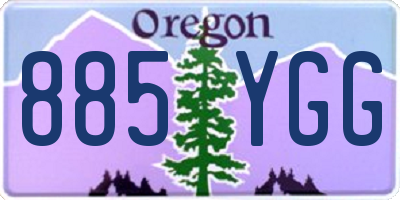 OR license plate 885YGG
