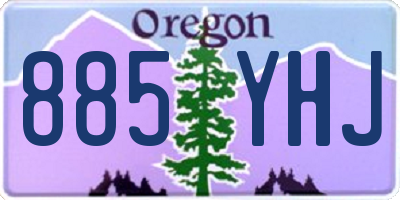 OR license plate 885YHJ
